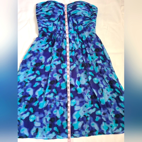 100% silk, BR strapless dress 👗, size 0 - Picture 8 of 10